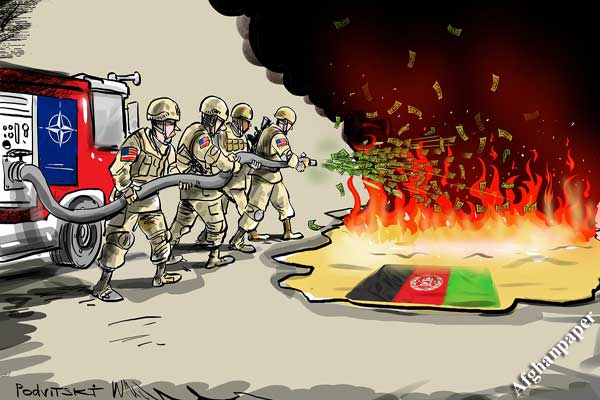 طالبان آمریکا-کاریکاتور