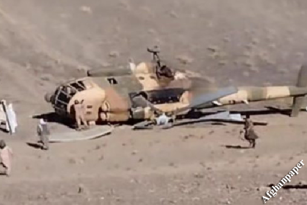 چرخبال حامل وزیر معادن طالبان در غور سقوط کرد