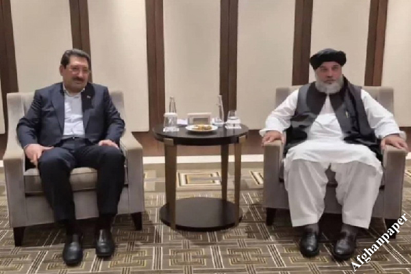 دیدار وزیر صنعت و تجارت طالبان، با وزیر صنعت، معدن و تجارت ایران