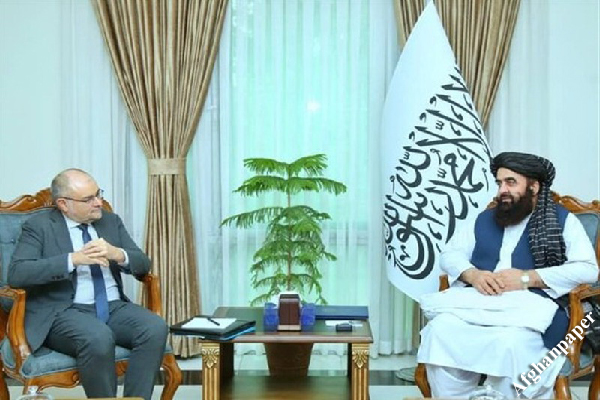 دیدار نماینده ویژه اروپا و وزیر خارجه طالبان