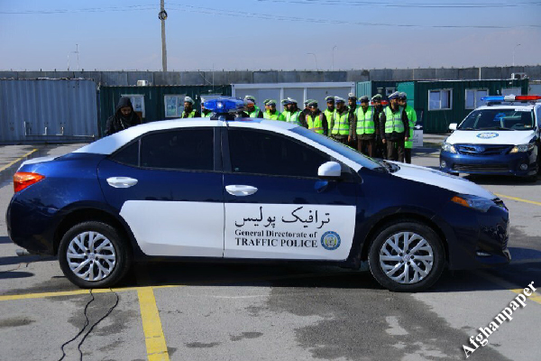 پولیس ترافیک کابل با موترهای تویوتا