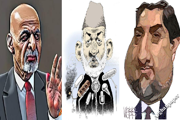 کاریکاتور با کرزی و غنی و عبدالله