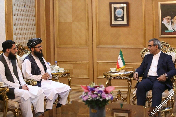 دیدار سرکنسول طالبان با استاندار خراسان ایران