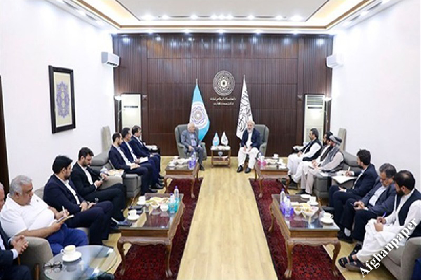 دیدار هیات تجاری ایران با وزیر صنعت طالبان در کابل
